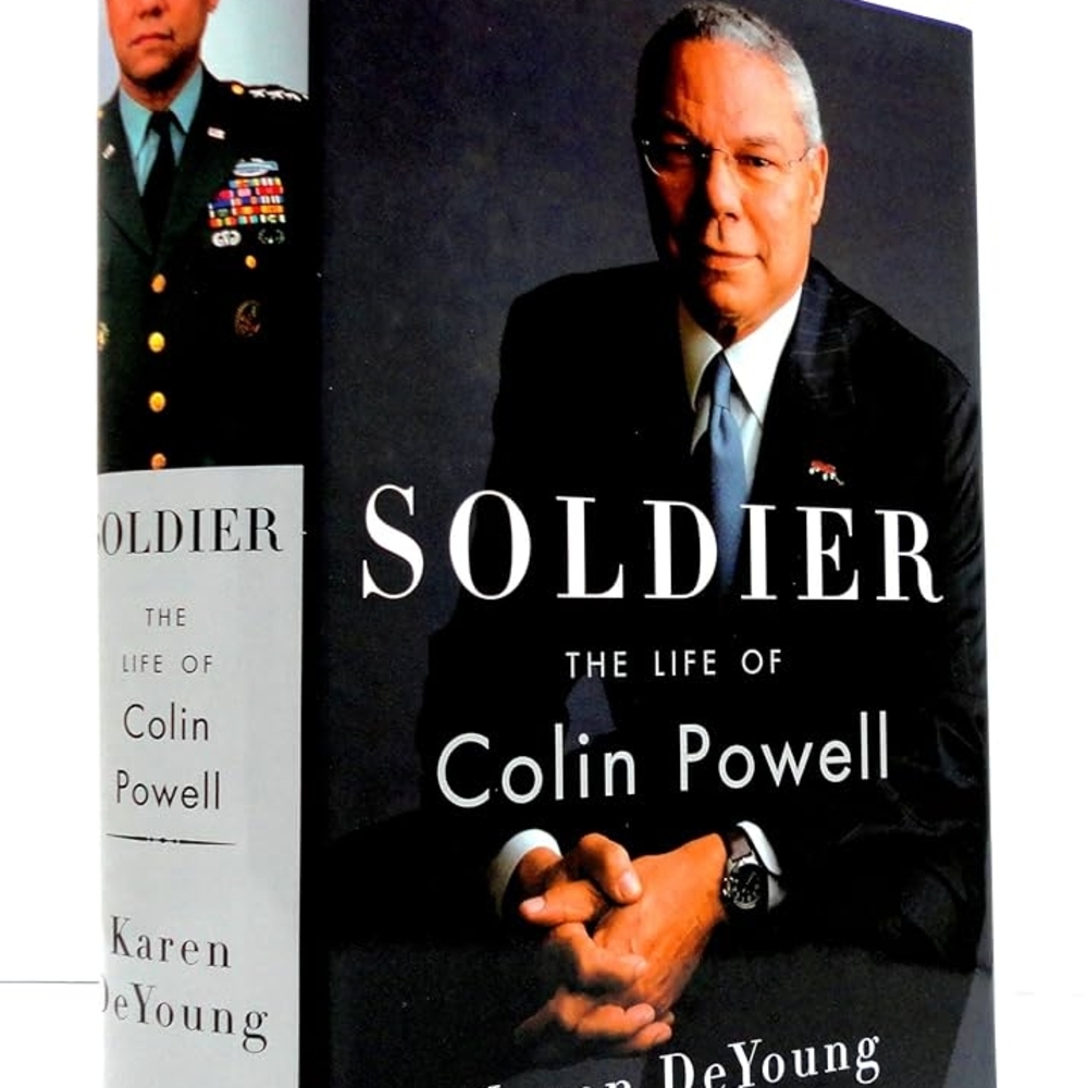 Soldier: The Life of Colin Powell by Karen DeYoung - Black Cover